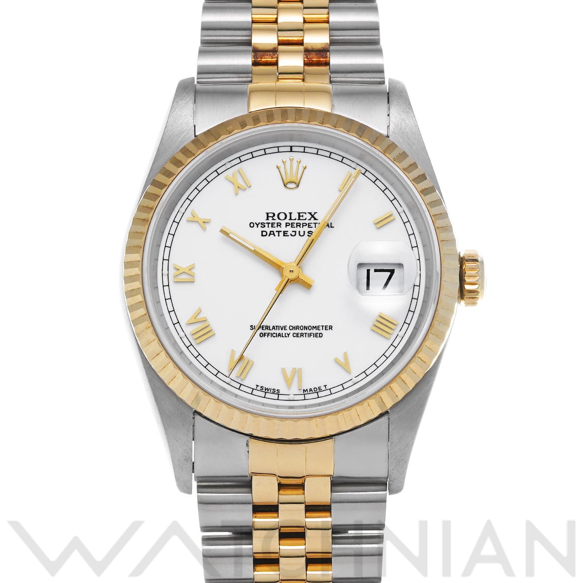 ロレックス デイトジャスト 16233 ホワイト メンズ 時計 【中古】【wristwatch】