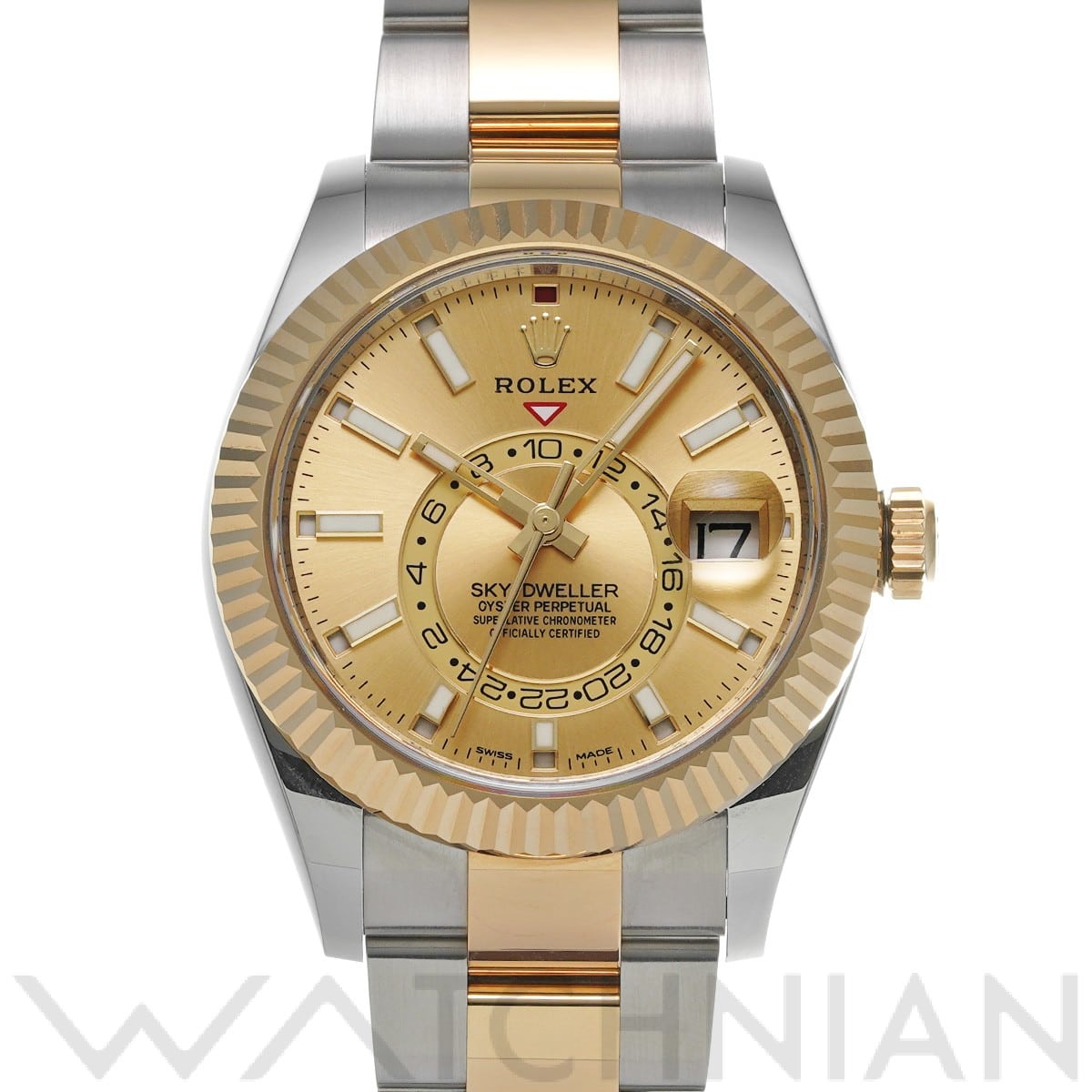 ロレックス スカイドゥエラー 326933 シャンパン メンズ 時計 【中古】【wristwatch】