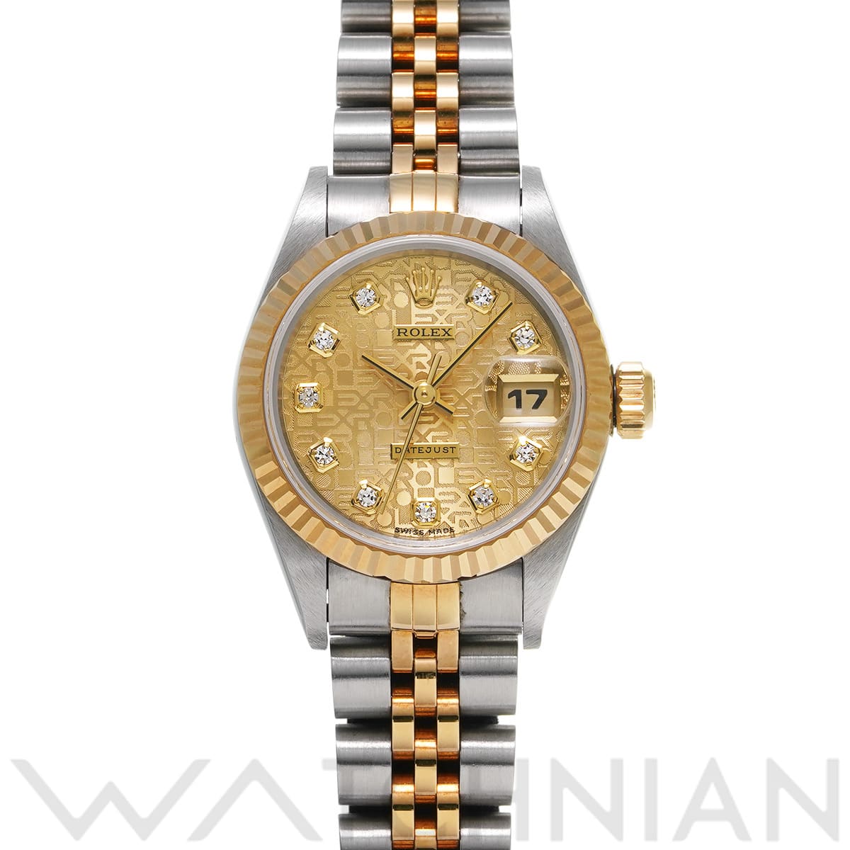 ロレックス デイトジャスト 69173G シャンパンコンピュータ/ダイヤモンド レディース 時計 【中古】【wristwatch】