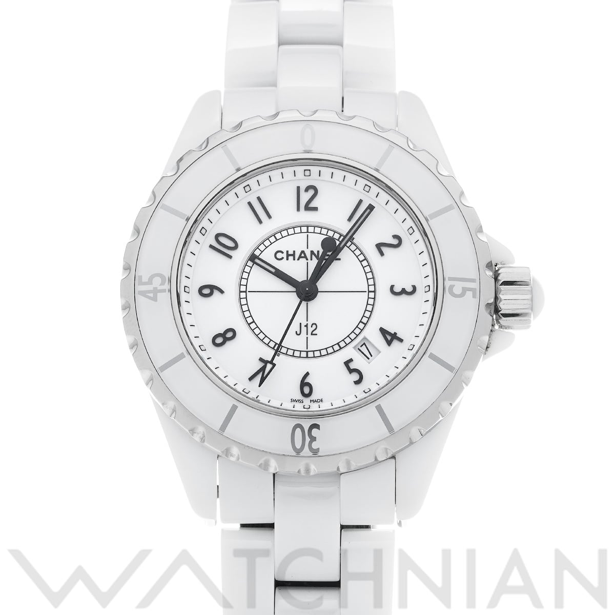 シャネル J12 33MM H0968 ホワイト レディース 時計 【中古】【wristwatch】