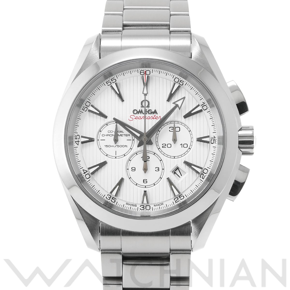 オメガ シーマスター アクアテラ コーアクシャル クロノグラフ 231.10.44.50.04.001 ホワイト メンズ 時計 【中古】【wristwatch】