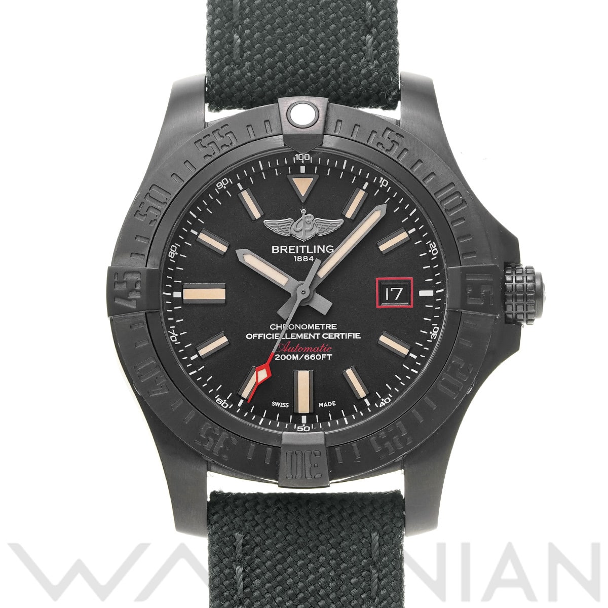 ブライトリング アベンジャー ブラックバード 44 V1731110/BD74 ブラック メンズ 時計 【中古】【wristwatch】