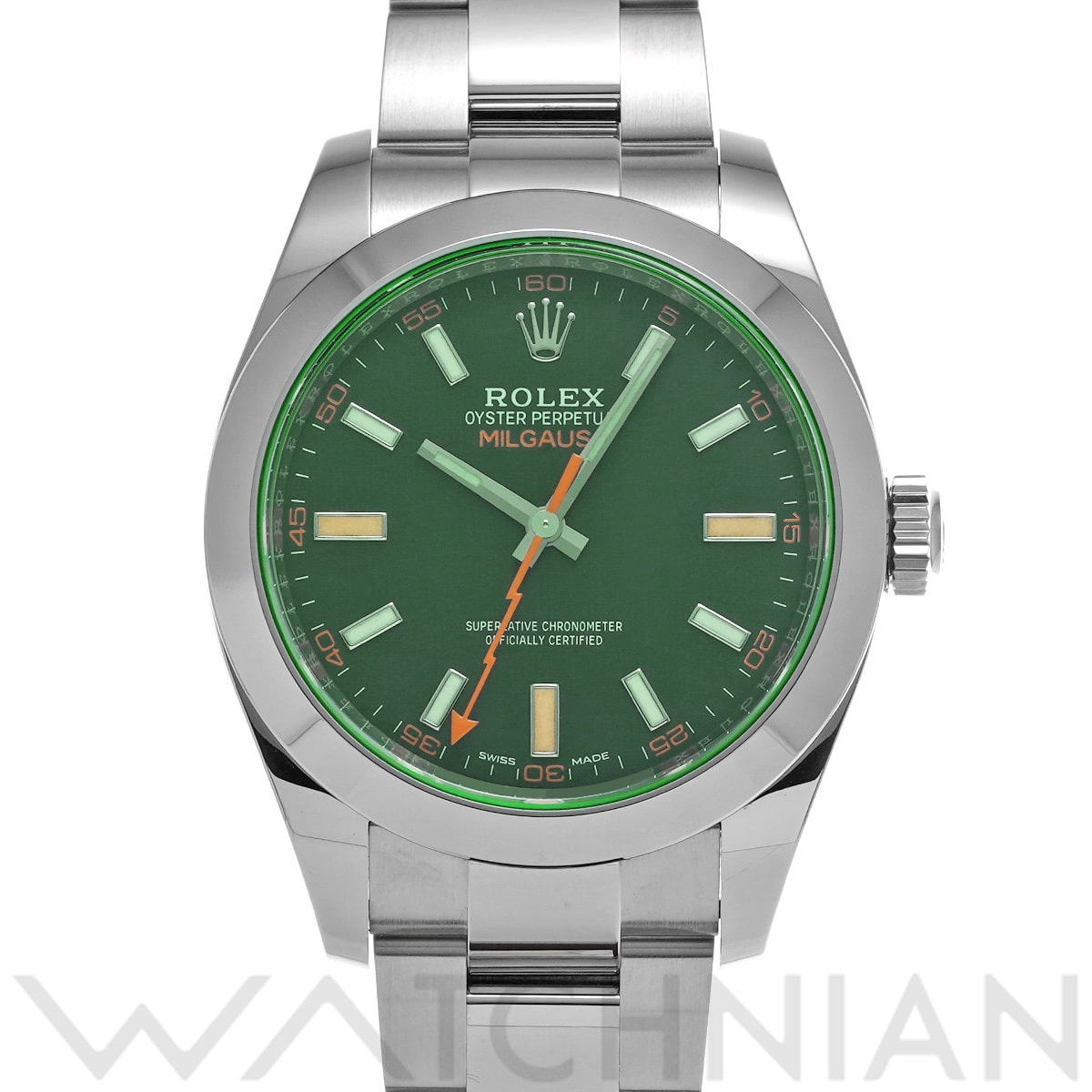 ロレックス ミルガウス 116400GV インテンスブラック メンズ 時計 【中古】【wristwatch】