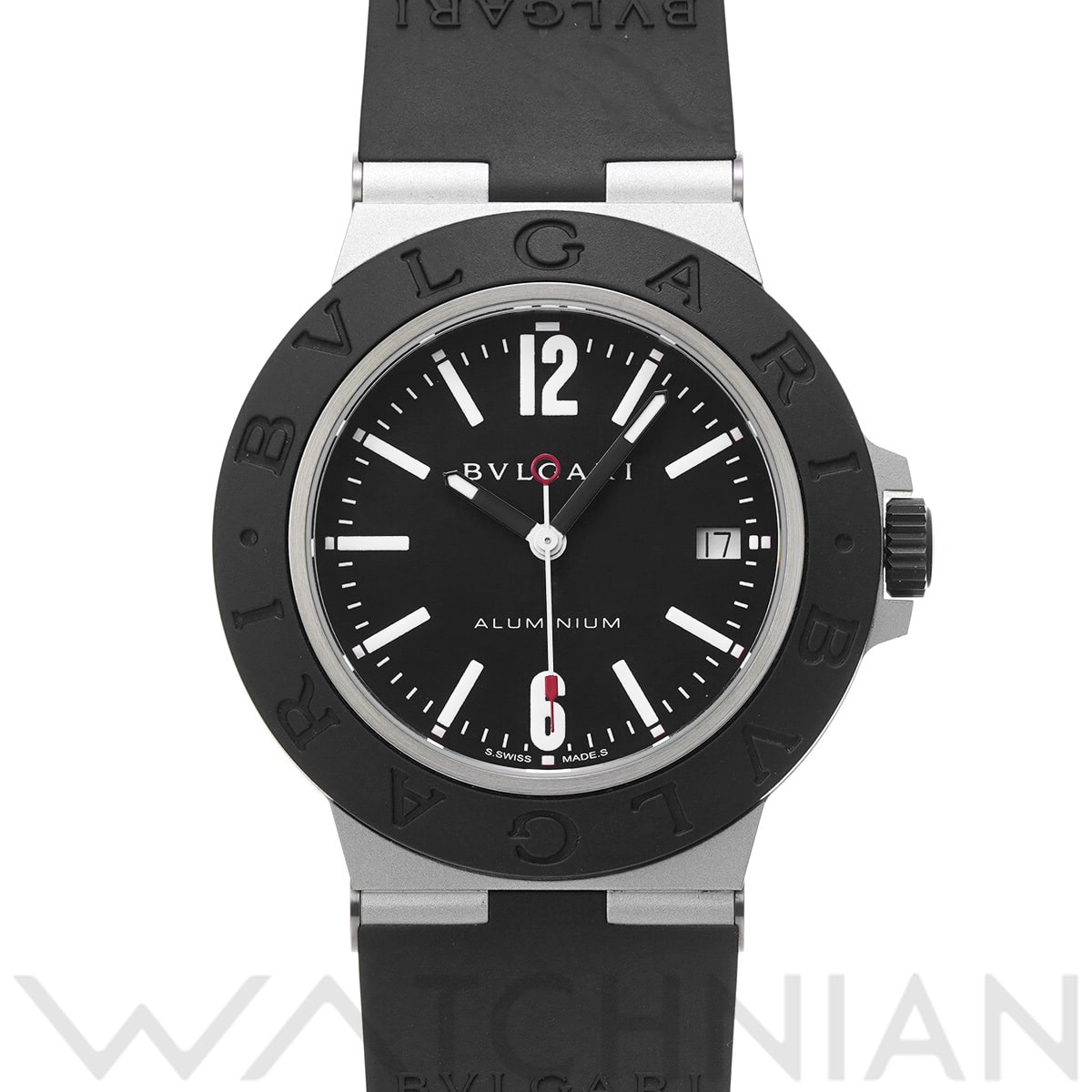 ブルガリ ブルガリブルガリ アルミニウム BB40AT ブラック メンズ 時計 【中古】【wristwatch】