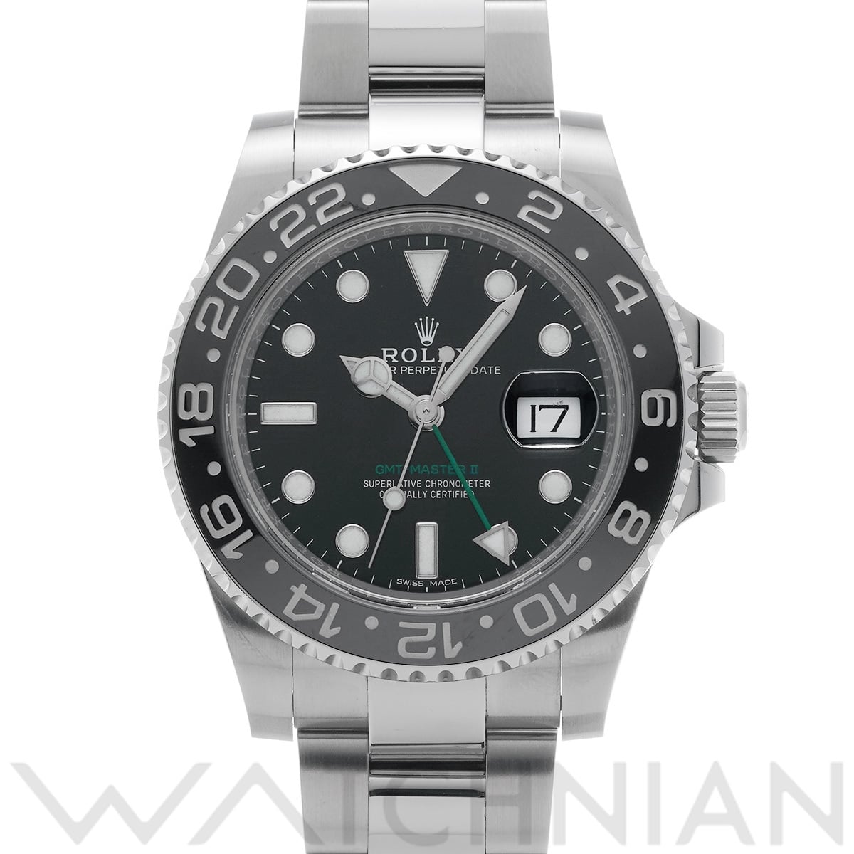 ロレックス GMTマスターII 116710LN ブラック メンズ 時計 【中古】【wristwatch】
