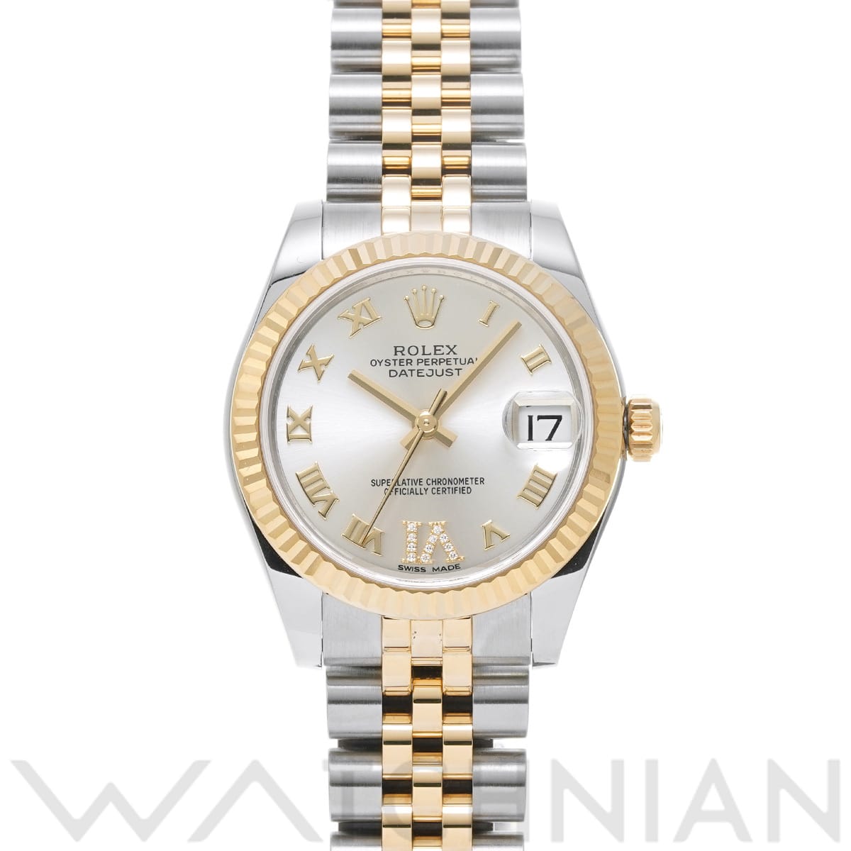 ロレックス デイトジャスト 31 178273 シルバー/ダイヤモンド ユニセックス 時計 【中古】【wristwatch】