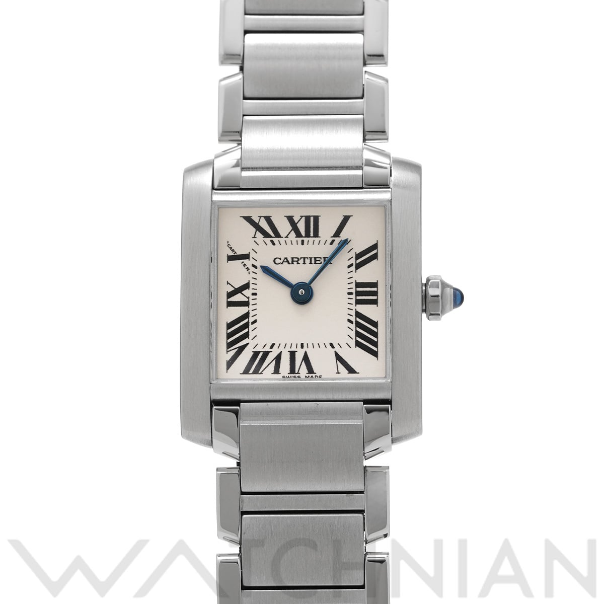 カルティエ タンクフランセーズ SM W51008Q3 ホワイト レディース 時計 【中古】【wristwatch】