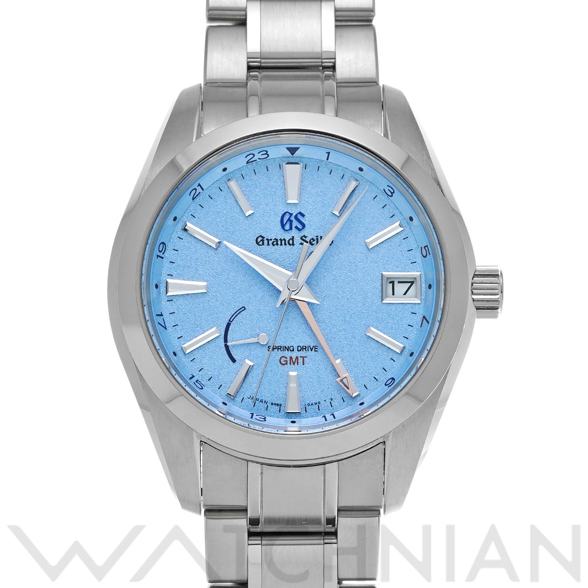 グランドセイコー ヘリテージコレクション スプリングドライブ GMT SBGE289 スカイブルー メンズ 時計 【中古】【wristwatch】