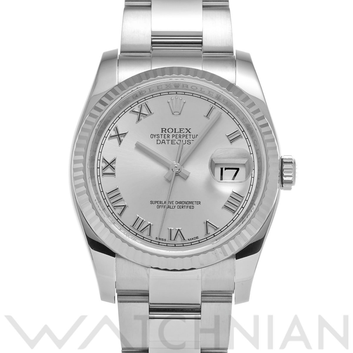 ロレックス デイトジャスト 36 116234 グレー メンズ 時計 【中古】【wristwatch】