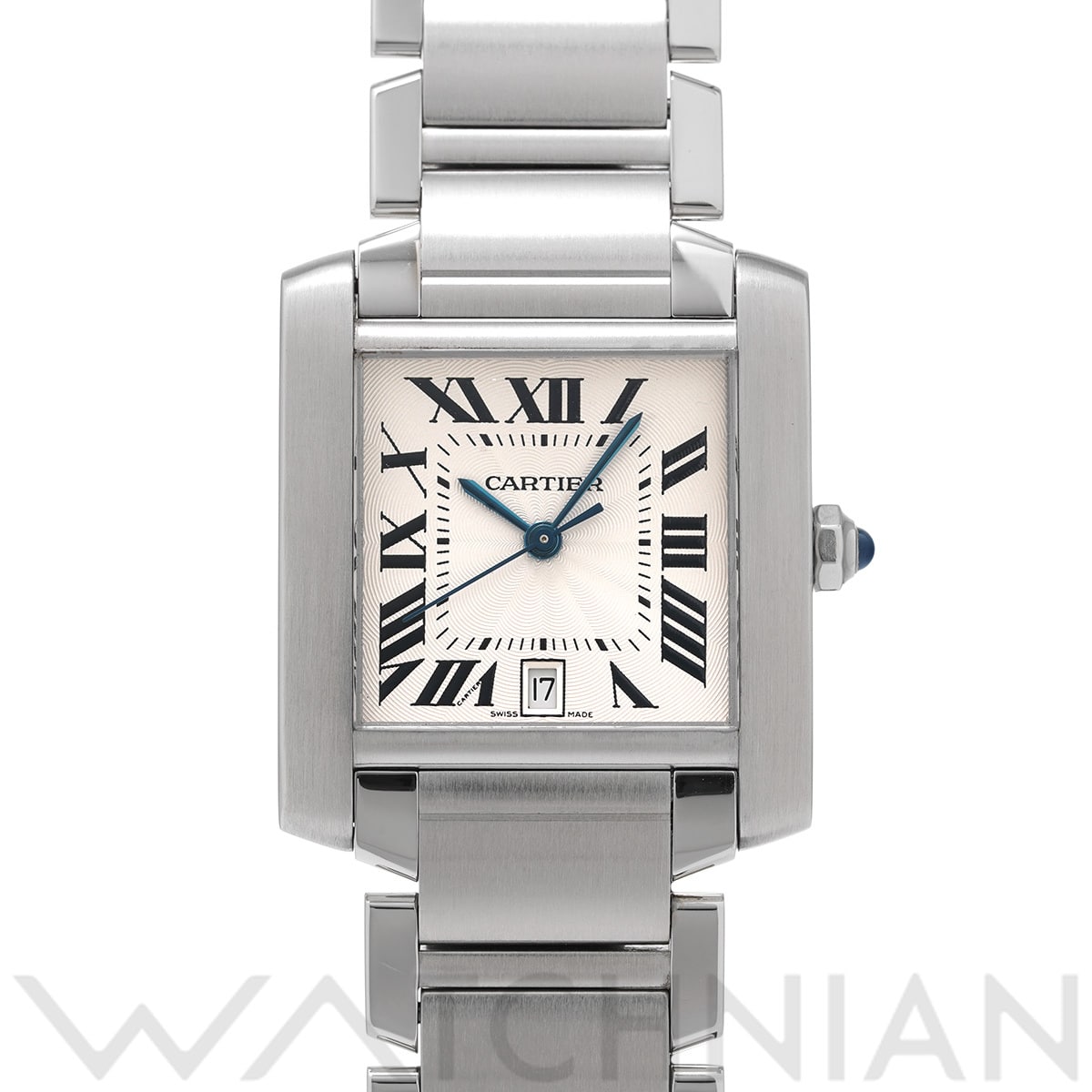 カルティエ タンク フランセーズ LM W51002Q3 シルバー メンズ 時計 【中古】【wristwatch】