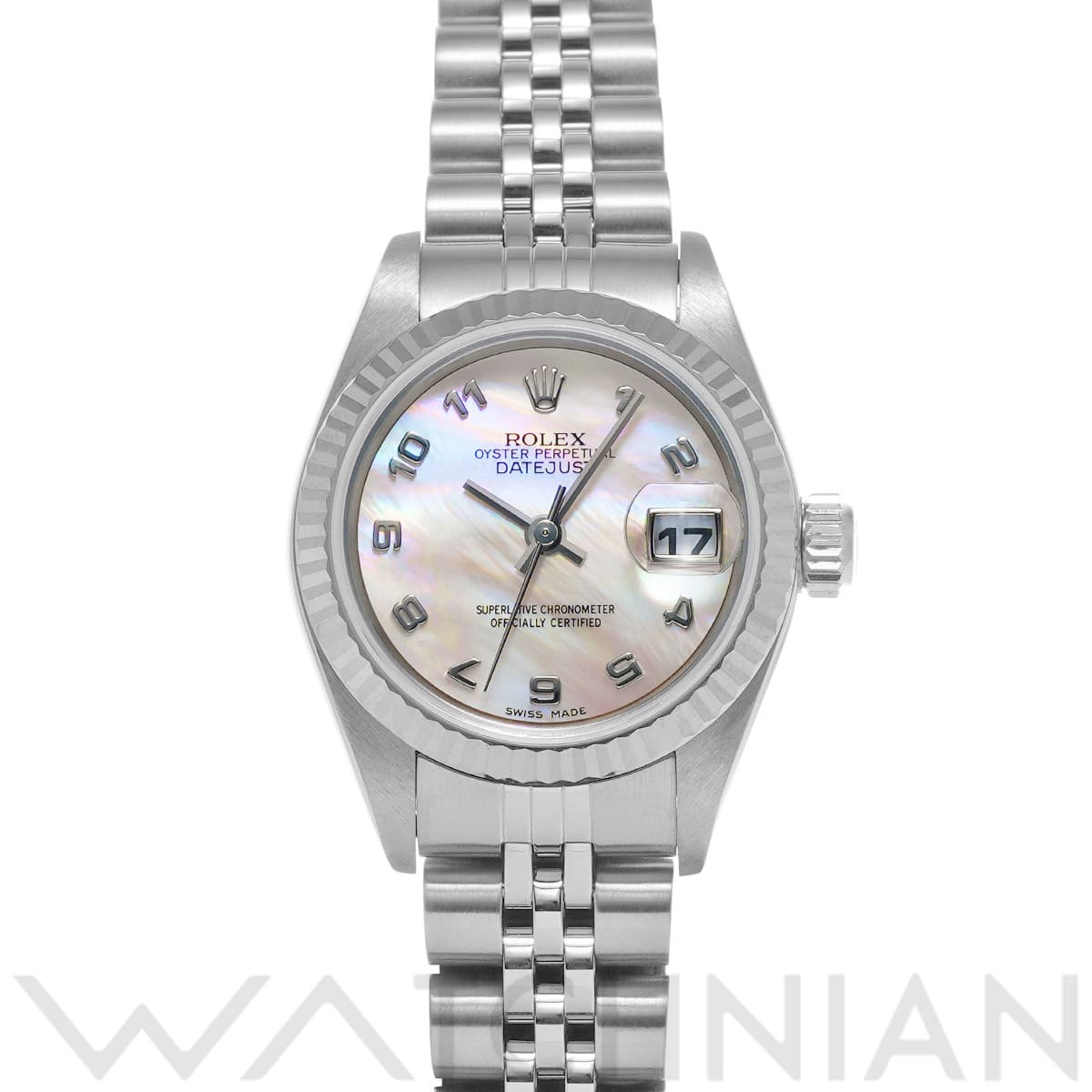 ロレックス デイトジャスト 79174NA ピンクシェル レディース 時計 【中古】【wristwatch】