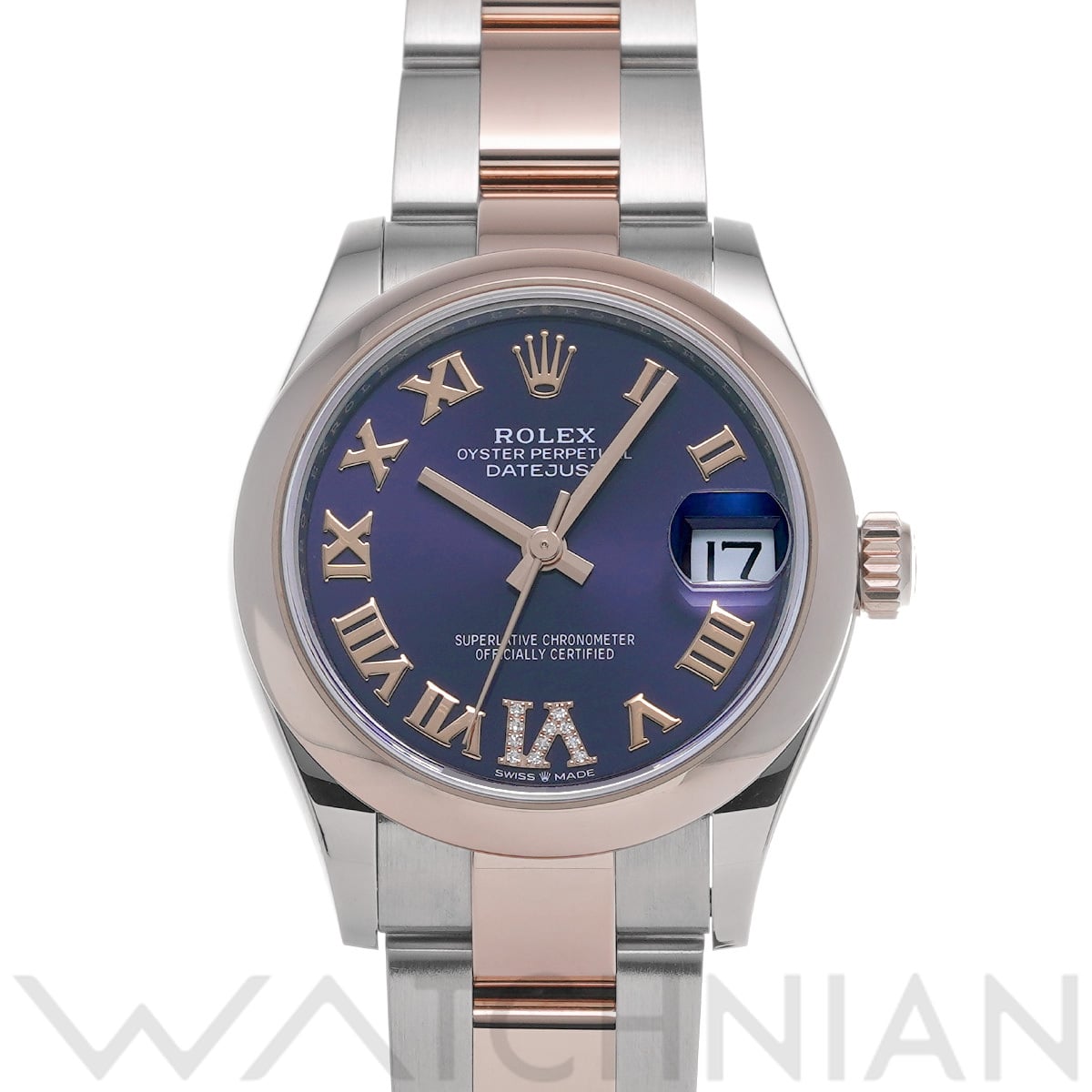 ロレックス デイトジャスト 31 278241 オーベルジーヌ/ダイヤモンド ユニセックス 時計 【中古】【wristwatch】