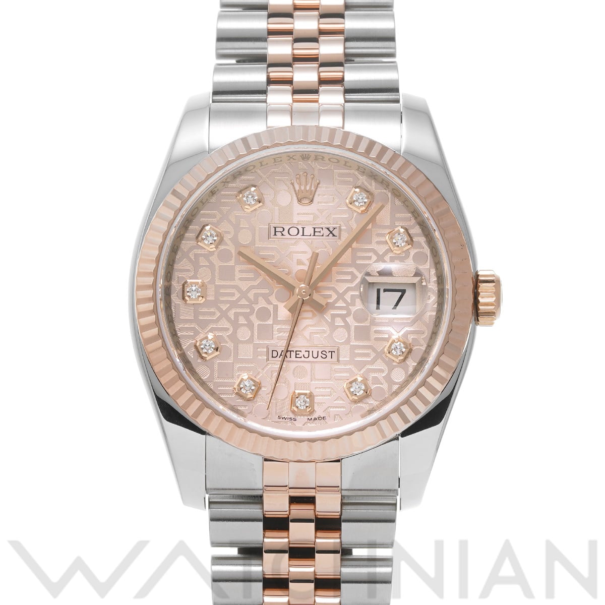 ロレックス デイトジャスト 36 116231G ピンクコンピュータ/ダイヤモンド メンズ 時計 【中古】【wristwatch】