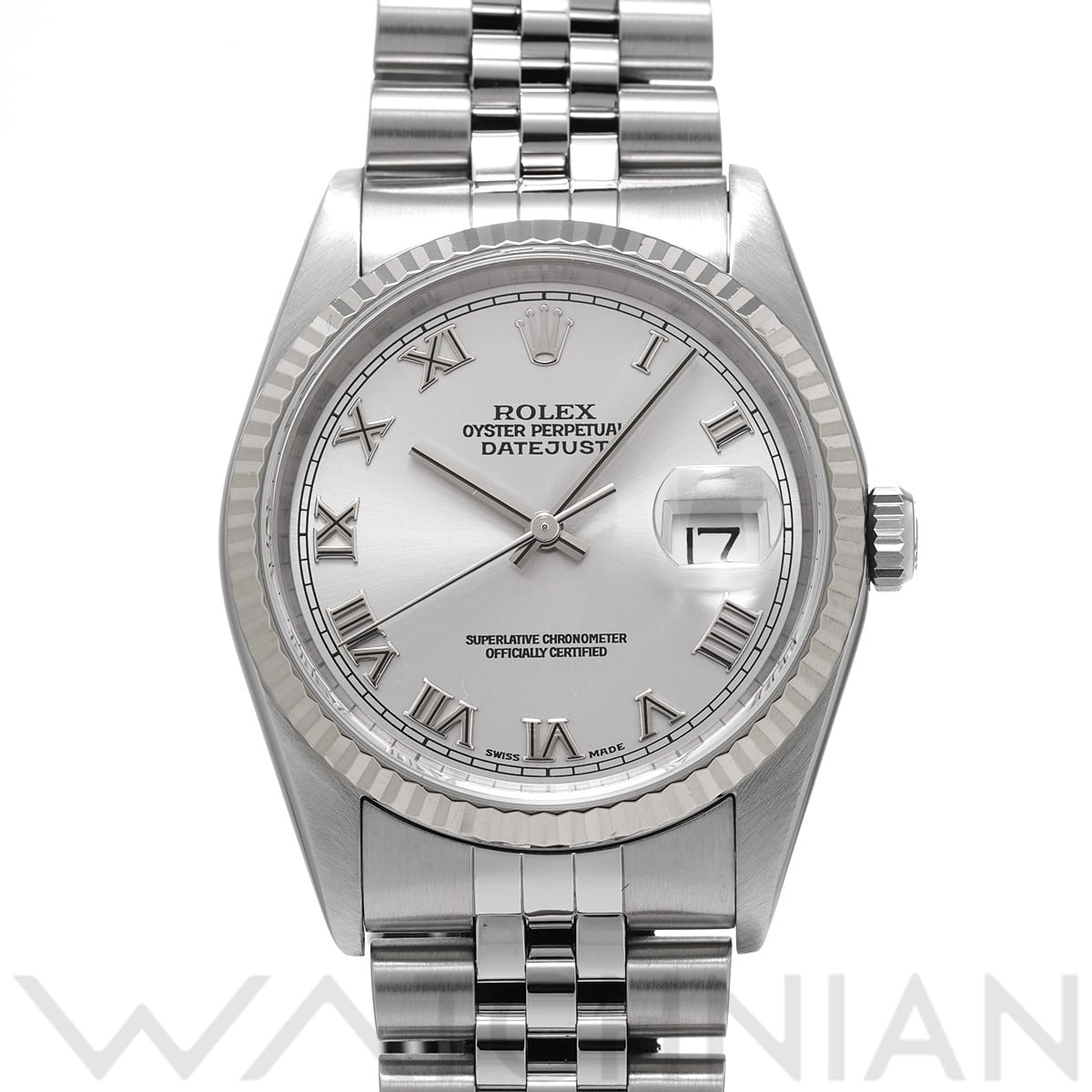 ロレックス デイトジャスト 16234 シルバー メンズ 時計 【中古】【wristwatch】