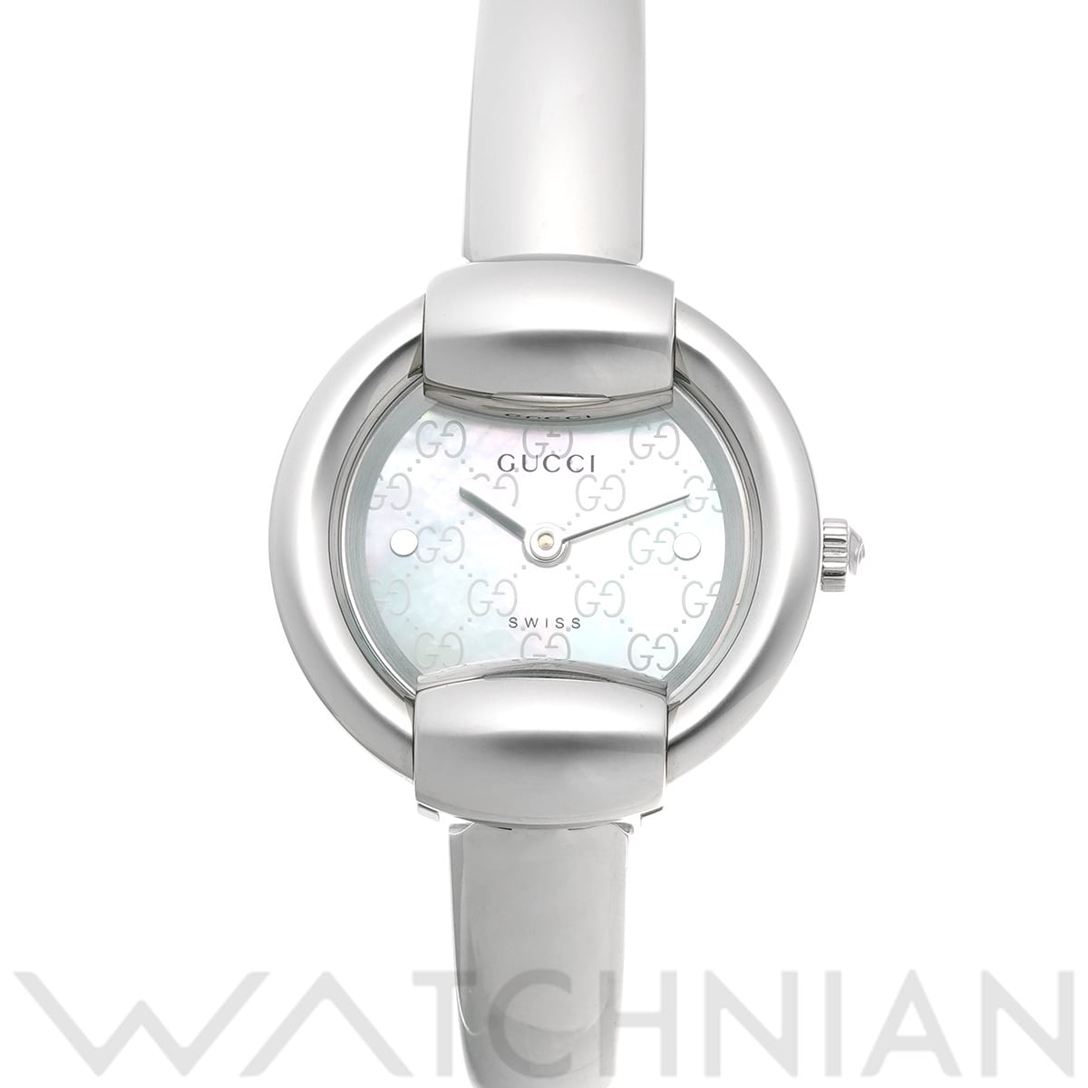 グッチ 1400L YA014518 ホワイトシェル レディース 時計 【中古】【wristwatch】