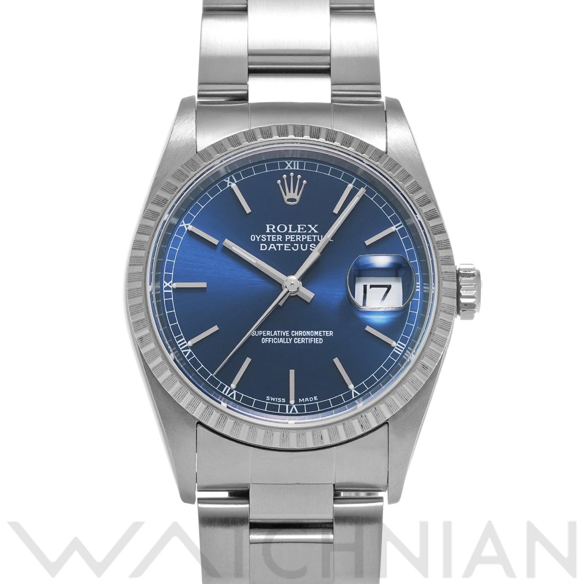 ロレックス デイトジャスト 16220 ブルー メンズ 時計 【中古】【wristwatch】