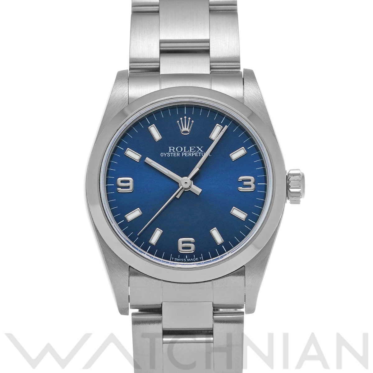 ロレックス オイスターパーペチュアル 77080 ブルー ユニセックス 時計 【中古】【wristwatch】