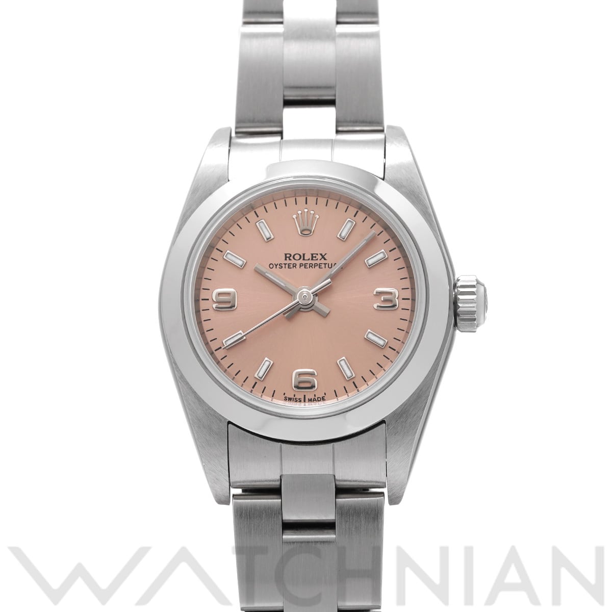 ロレックス オイスターパーペチュアル 76080 ピンク レディース 時計 【中古】【wristwatch】