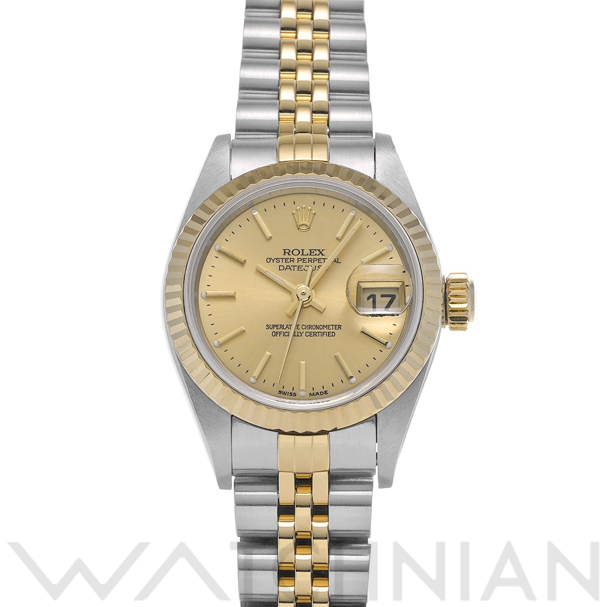 ロレックス デイトジャスト 79173 シャンパン レディース 時計 【中古】【wristwatch】