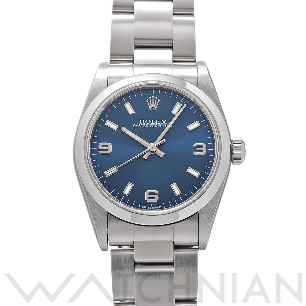 ロレックス オイスターパーペチュアル 77080 ブルー ユニセックス 時計 【中古】【wristwatch】