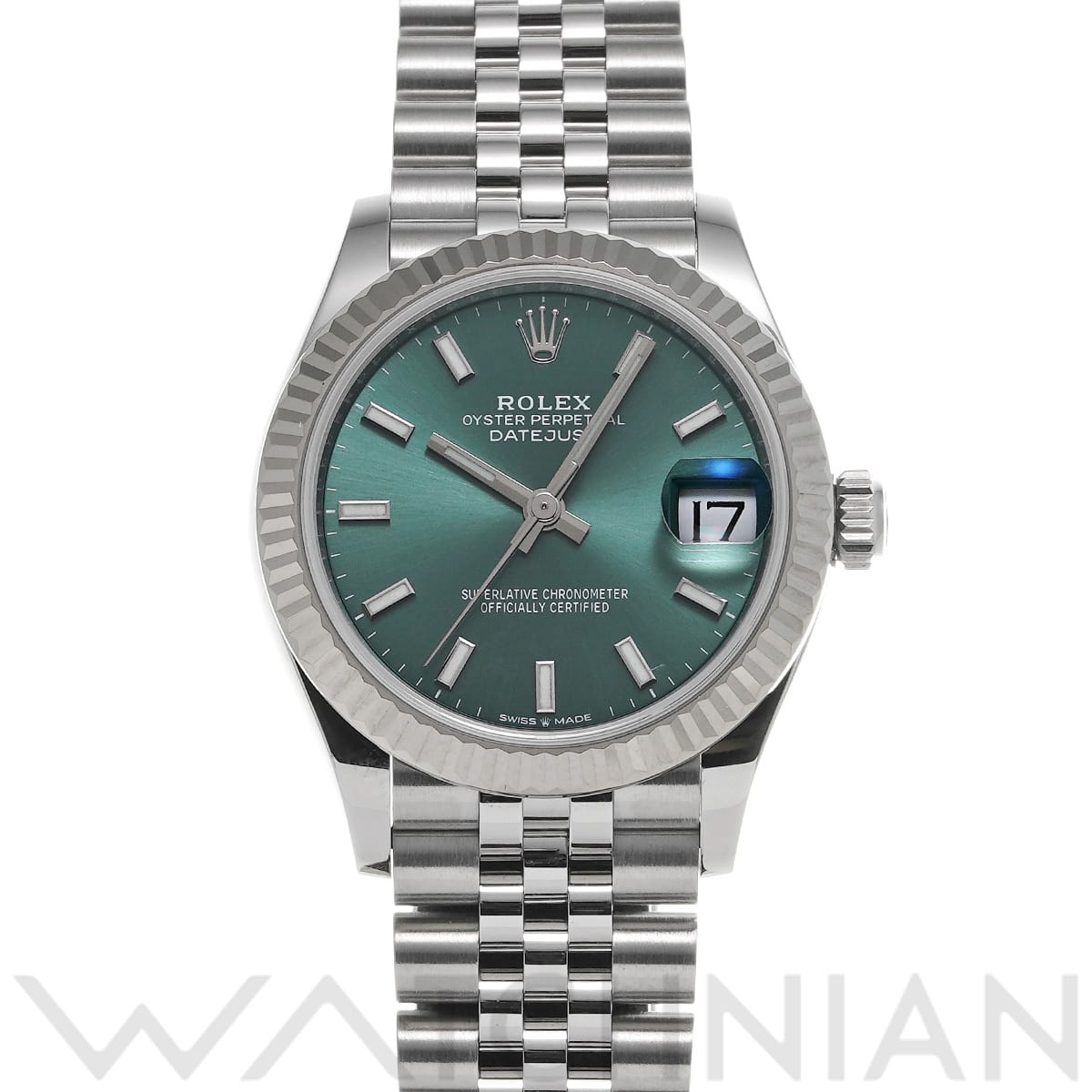 ロレックス デイトジャスト 31 278274 ミントグリーン ユニセックス 時計 【中古】【wristwatch】