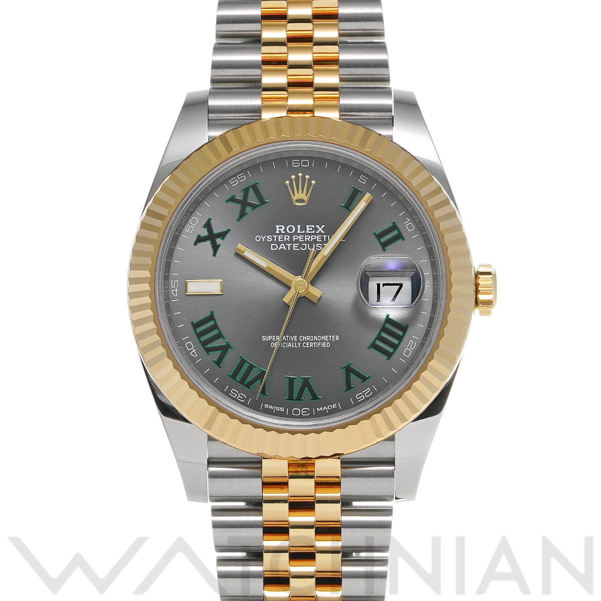 ロレックス デイトジャスト 41 126333 スレート メンズ 時計 【中古】【wristwatch】