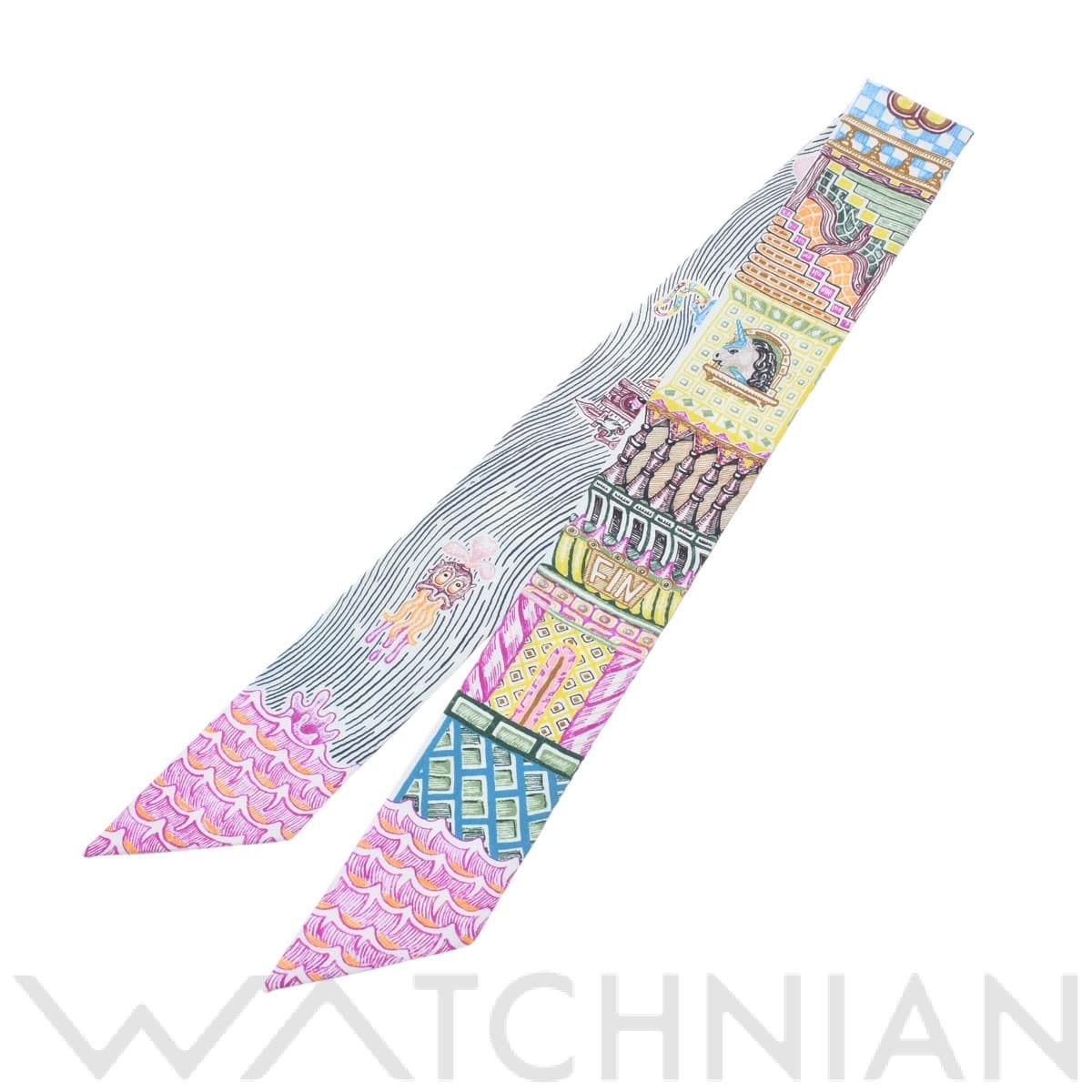 エルメス ツイリー SUPER SILK QUEST マルチカラー 064011S シルク100％ レディース 【新品】【other】