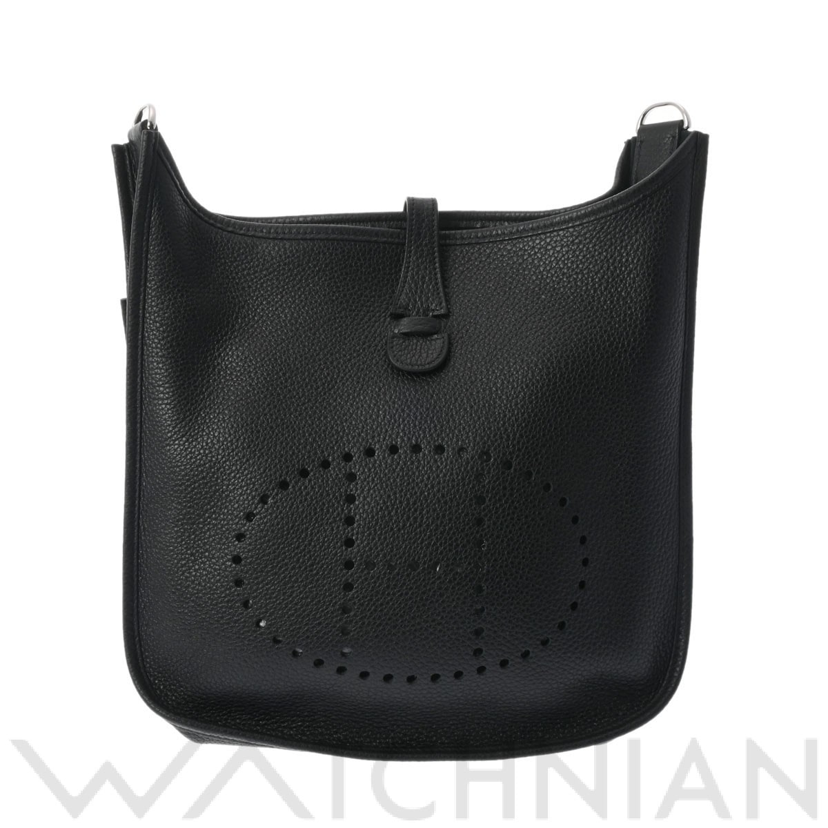 エルメス エヴリン3 PM ブラック/パラジウム金具 トリヨンクレマンス ユニセックス バッグ 【中古】【bag】