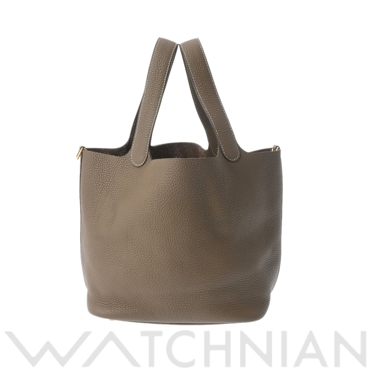 エルメス ピコタン ロック MM エトゥープ/ゴールド金具 トリヨンクレマンス レディース バッグ 【中古】【bag】