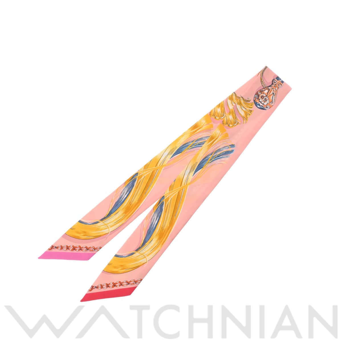 エルメス ツイリー CAVAL CADES ピンク シルク100％ レディース 【未使用】【other】