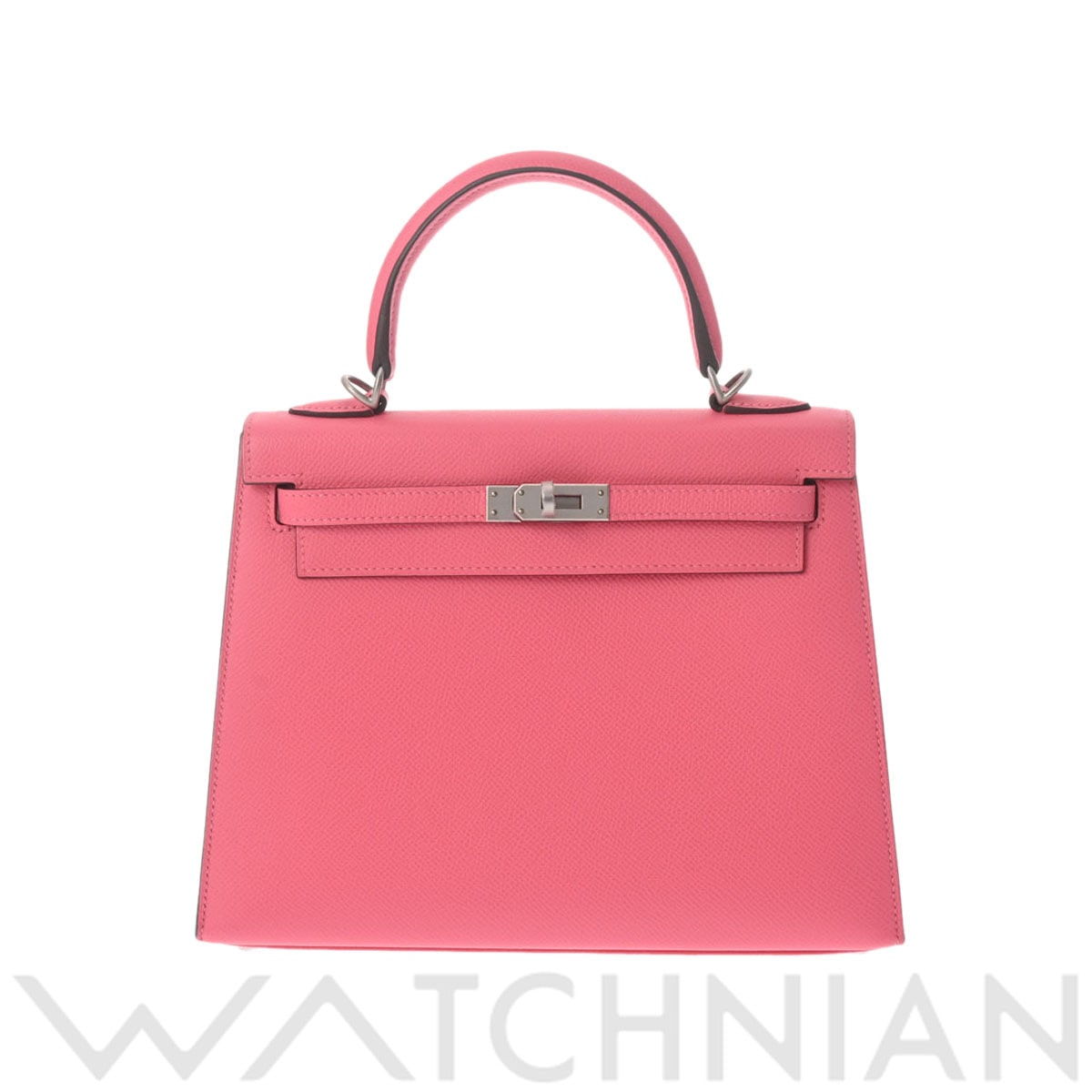 エルメス ケリー 25 外縫い SPオーダー ローズアザレ/クレ/マットパラジウム金具 ヴォーエプソン レディース バッグ 【中古】【bag】