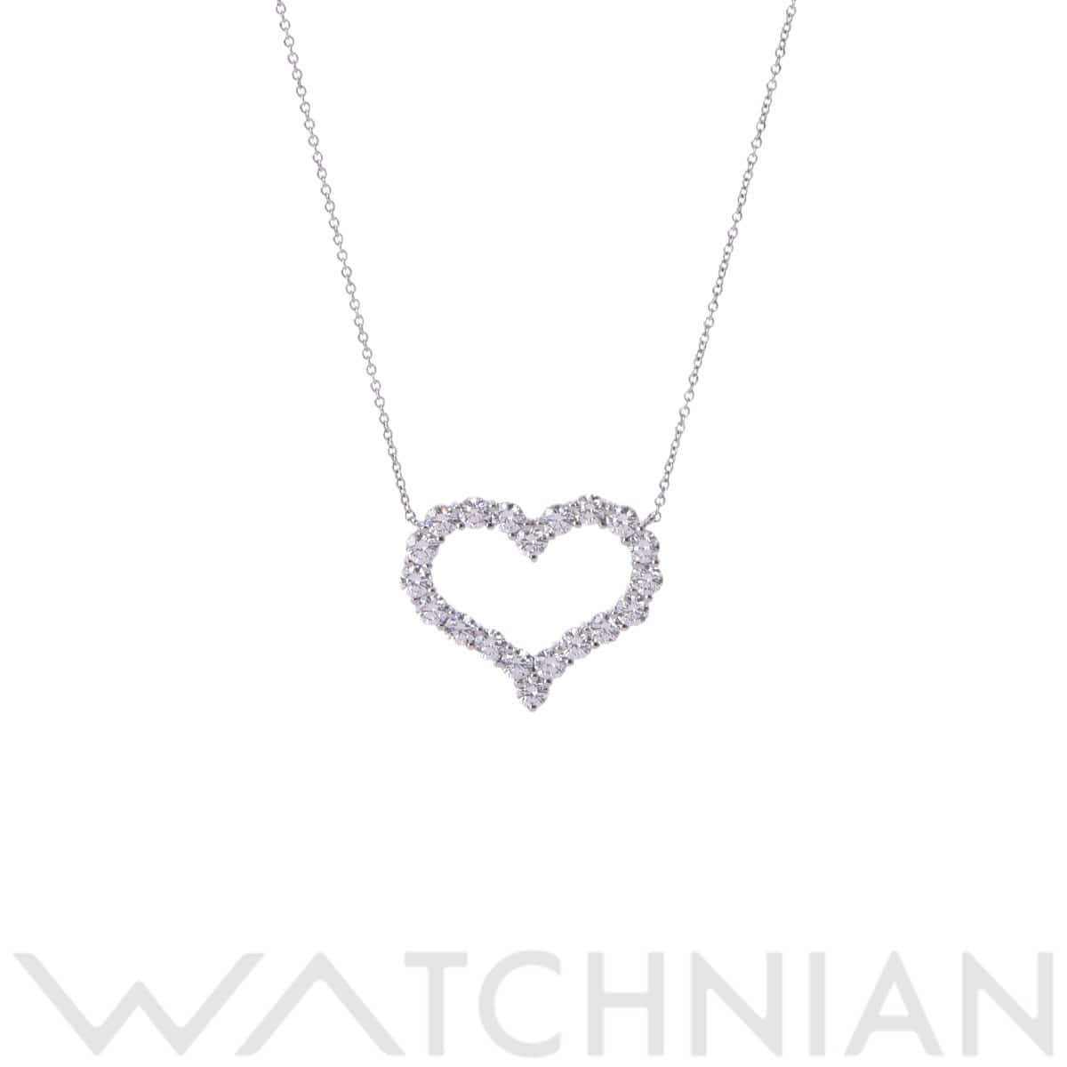 ティファニー センチメンタルハート ネックレス シルバー Pt950プラチナ レディース ジュエリー 【中古】【jewelry】