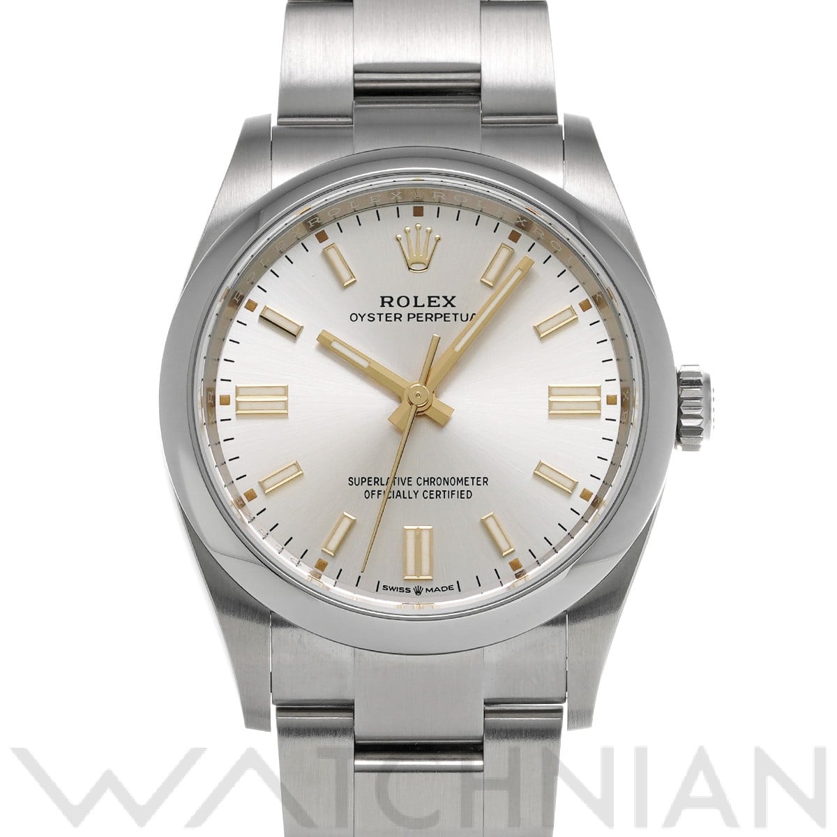 ロレックス オイスターパーペチュアル 36 126000 シルバー メンズ 時計 【中古】【wristwatch】