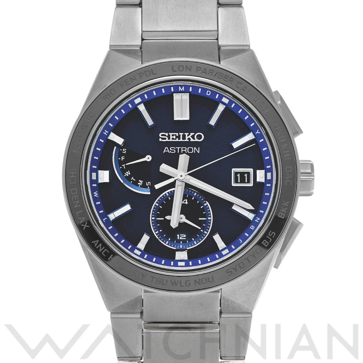 セイコー アストロン ネクスター SBXY051 ブラック メンズ 時計 【中古】【wristwatch】