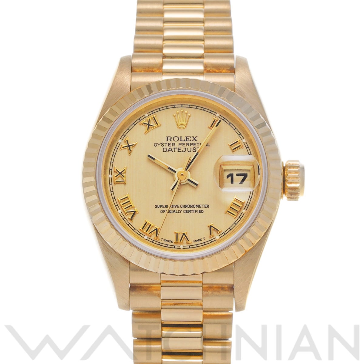 ロレックス デイトジャスト 69178 シャンパン レディース 時計 【中古】【wristwatch】