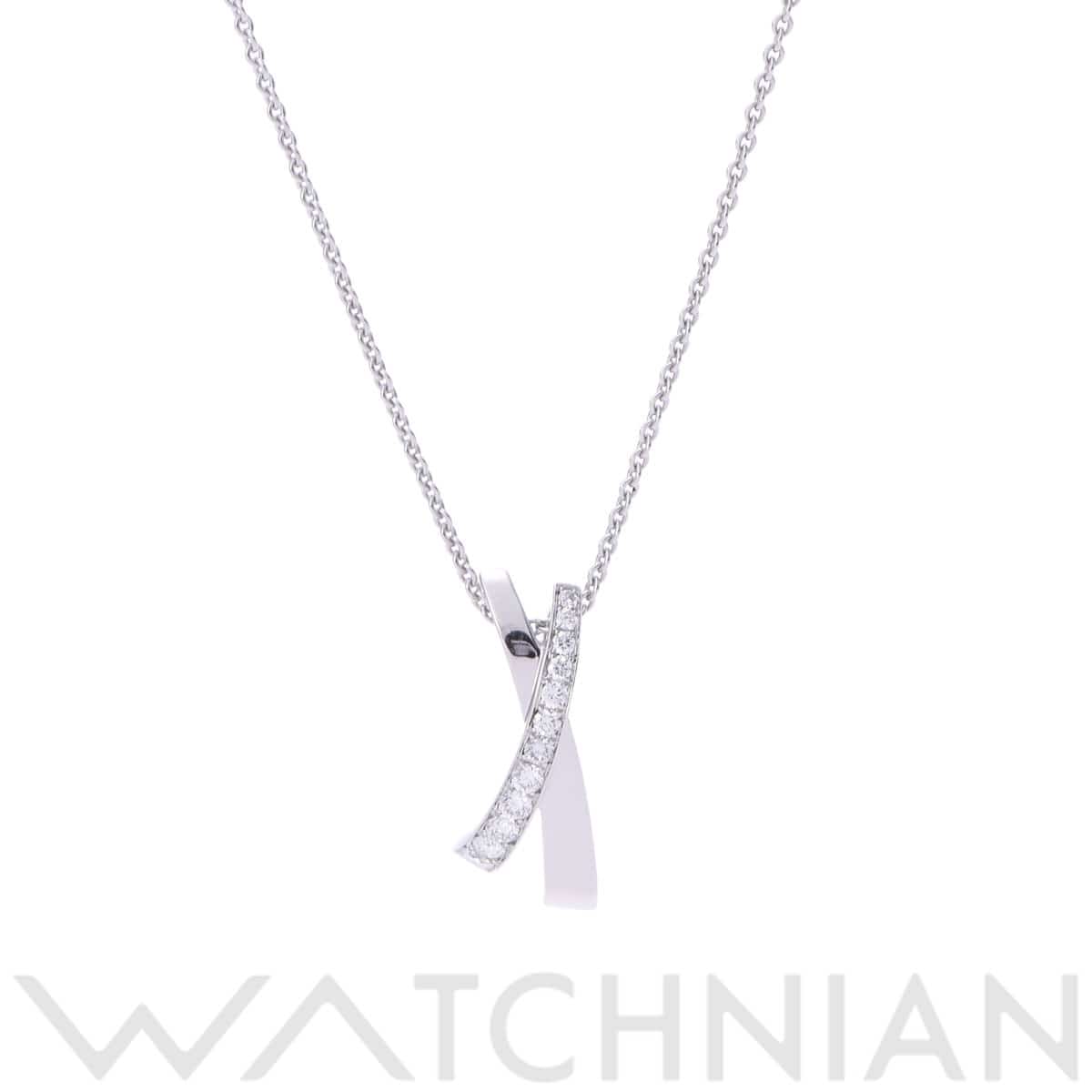 グラフ キスネックレス シルバー K18ホワイトゴールド WG レディース ジュエリー 【中古】【jewelry】