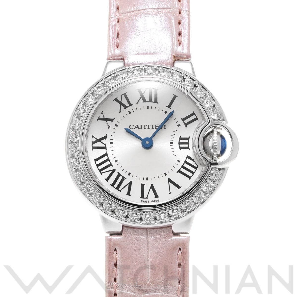 カルティエ バロンブルー ドゥ カルティエ 28mm WE900351 シルバー レディース 時計 【中古】【wristwatch】