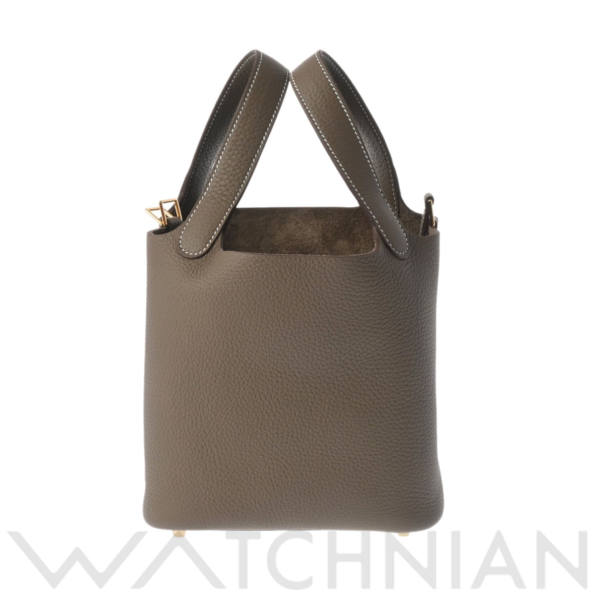 エルメス ピコタン ロック PM エトゥープ/ゴールド金具 トリヨンクレマンス レディース バッグ 【新品】【bag】