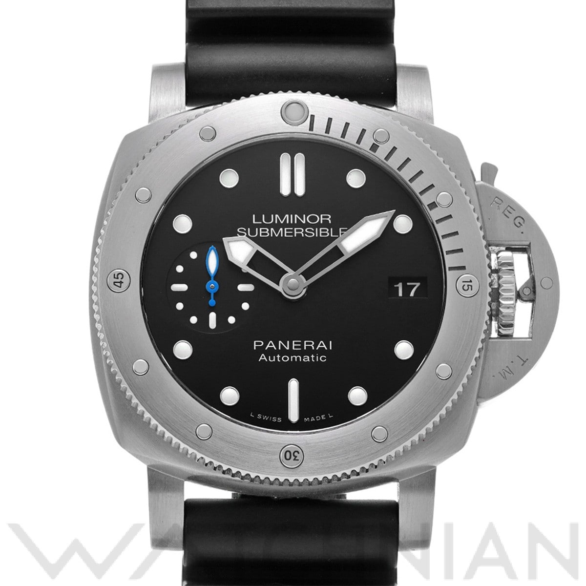 パネライ ルミノール サブマーシブル 3デイズ アッチャイオ PAM00682 ブラック メンズ 時計 【中古】【wristwatch】