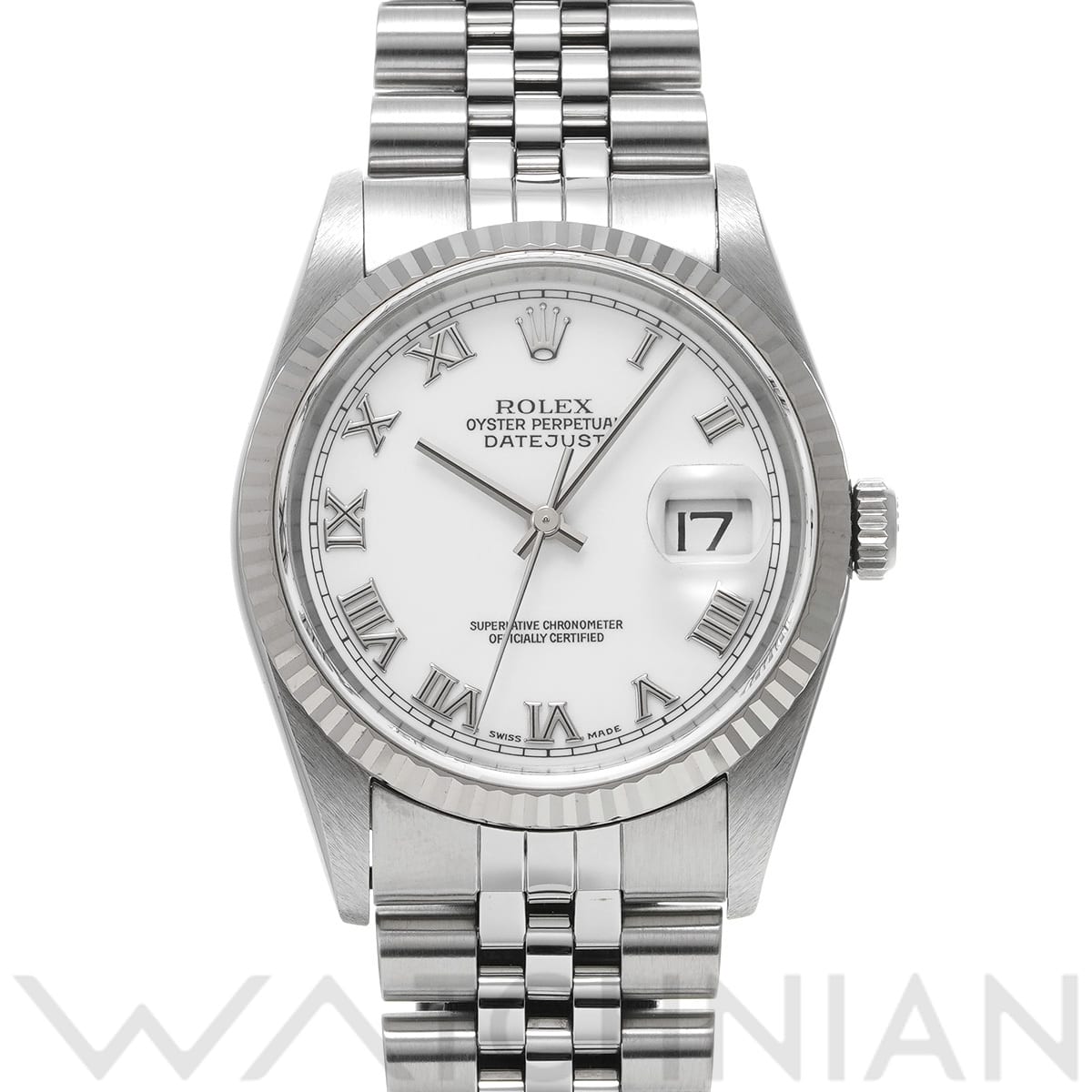 ロレックス デイトジャスト 16234 ホワイト メンズ 時計 【中古】【wristwatch】