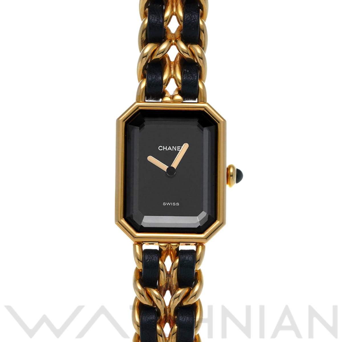 シャネル プルミエール S H0001 ブラック レディース 時計 【中古】【wristwatch】