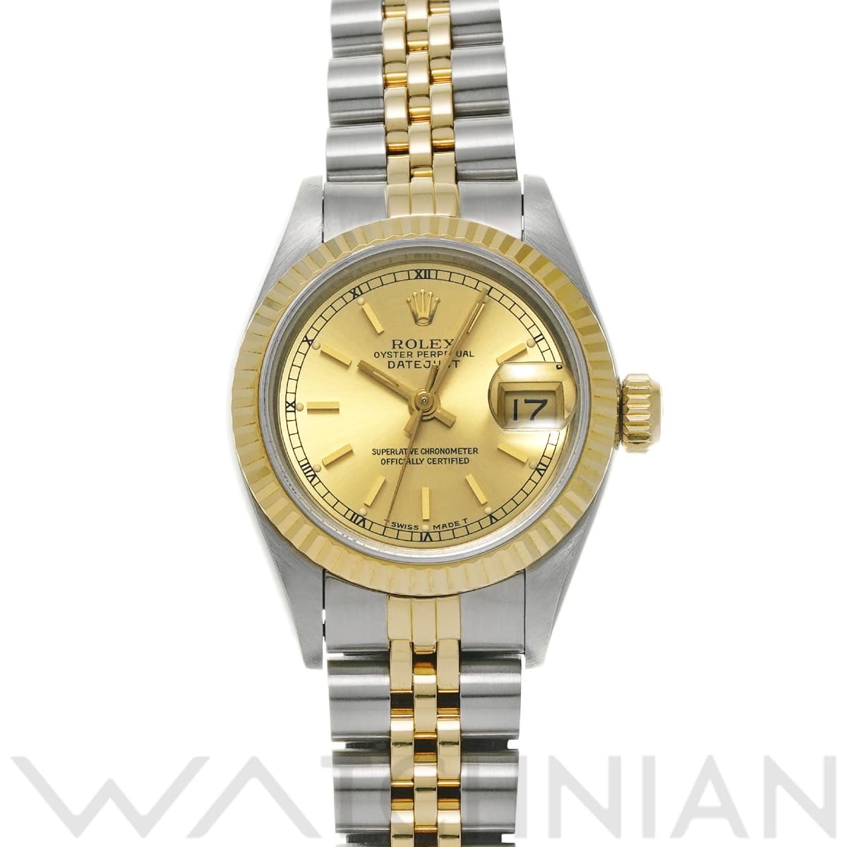 ロレックス デイトジャスト 69173 シャンパン レディース 時計 【中古】【wristwatch】