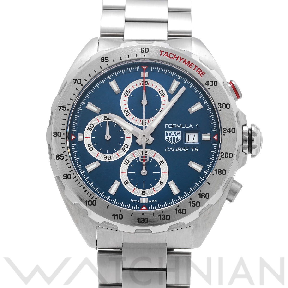 タグ ホイヤー フォーミュラ1 キャリバー16 クロノグラフ CAZ2015.BA0876 ブルー メンズ 時計 【中古】【wristwatch】