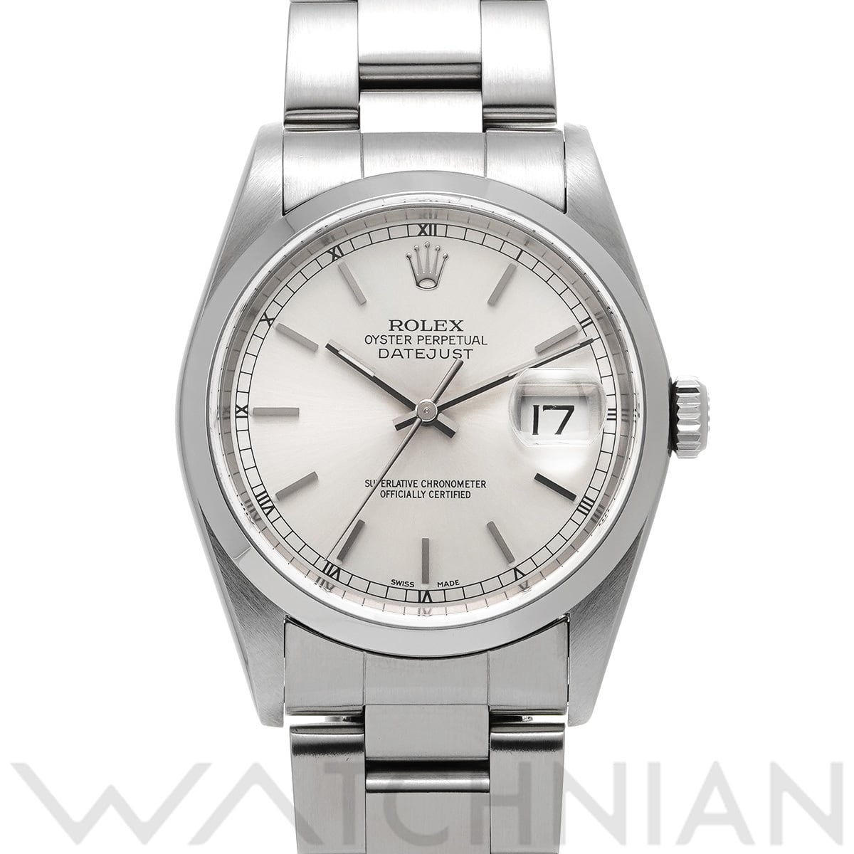 ロレックス デイトジャスト 16200 シルバー メンズ 時計 【中古】【wristwatch】