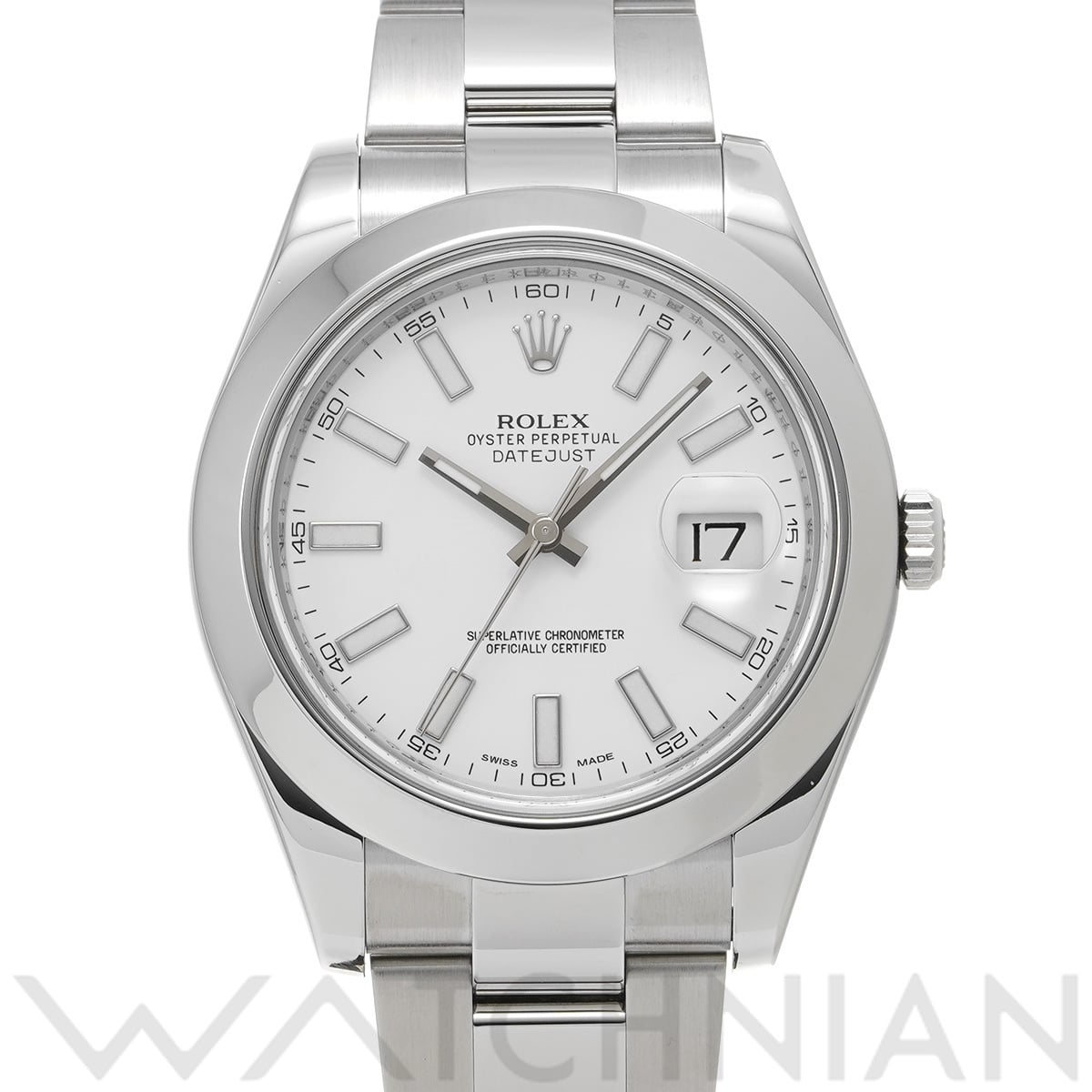 ロレックス デイトジャストII 116300 ホワイト メンズ 時計 【中古】【wristwatch】