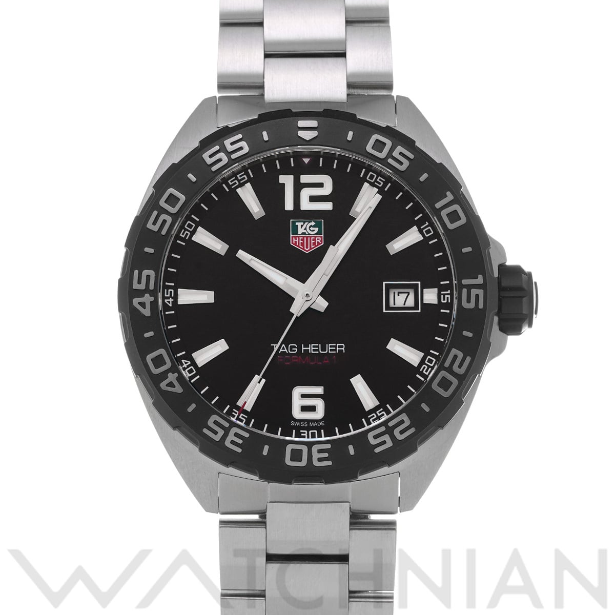タグ ホイヤー フォーミュラ1 クォーツ WAZ1110.BA0875 ブラック メンズ 時計 【中古】【wristwatch】