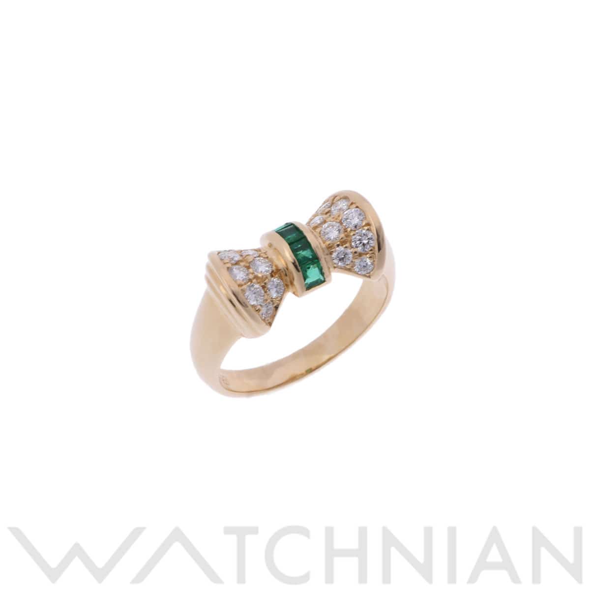 クイーン リボンリング ゴールド K18イエローゴールド YG ジュエリー 【中古】【jewelry】