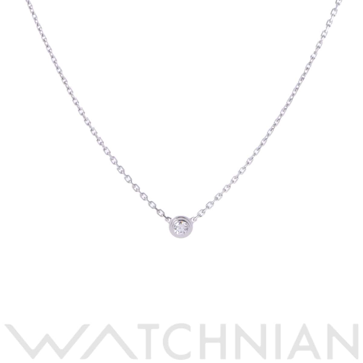 カルティエ ディアマンレジェ ネックレス XS シルバー K18ホワイトゴールド WG レディース ジュエリー 【中古】【jewelry】