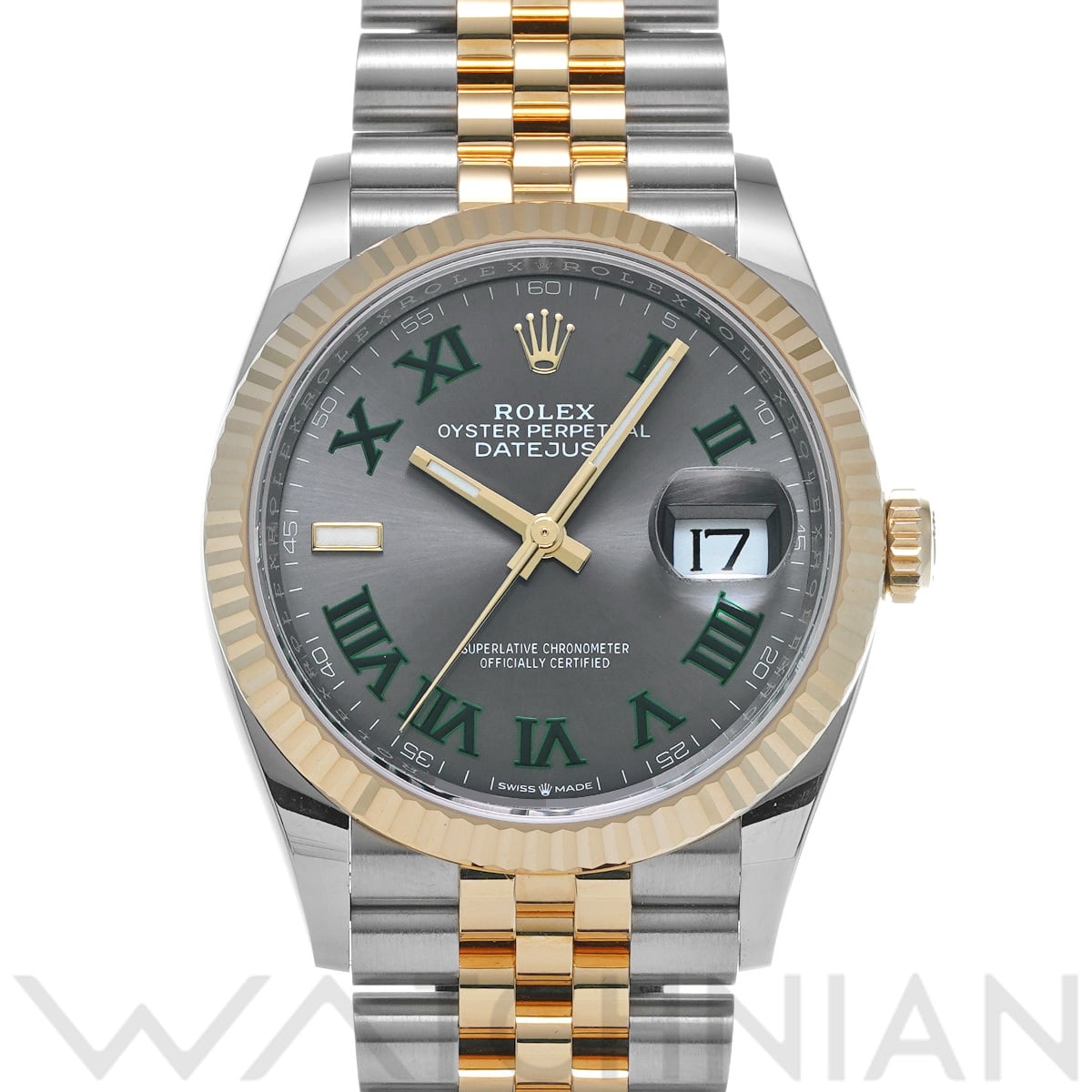 ロレックス デイトジャスト 36 126233 スレート メンズ 時計 【中古】【wristwatch】