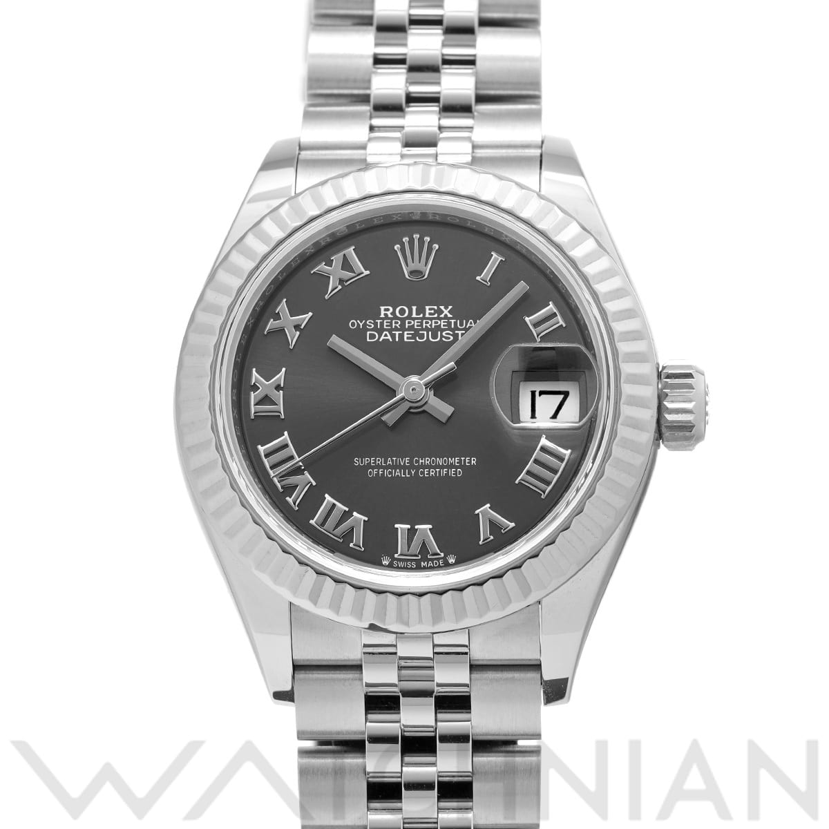 ロレックス レディ デイトジャスト 28 279174 グレー レディース 時計 【中古】【wristwatch】